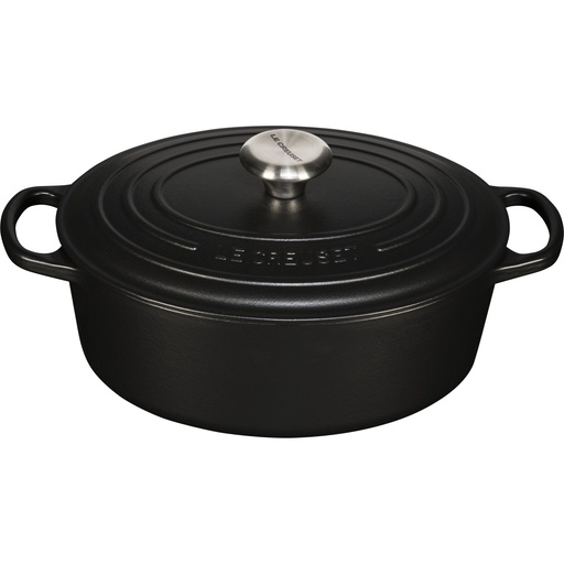 [569837] Le Creuset Signature Cast Iron Oval Casserole 27cm flint