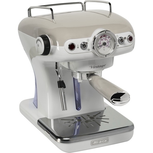 [621350] Ariete Vintage Espresso Machine, beige