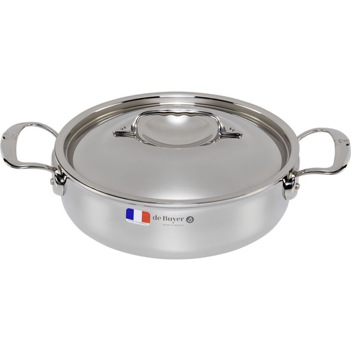 [592440] De Buyer Affinity Saucepot low with lid 24 cm