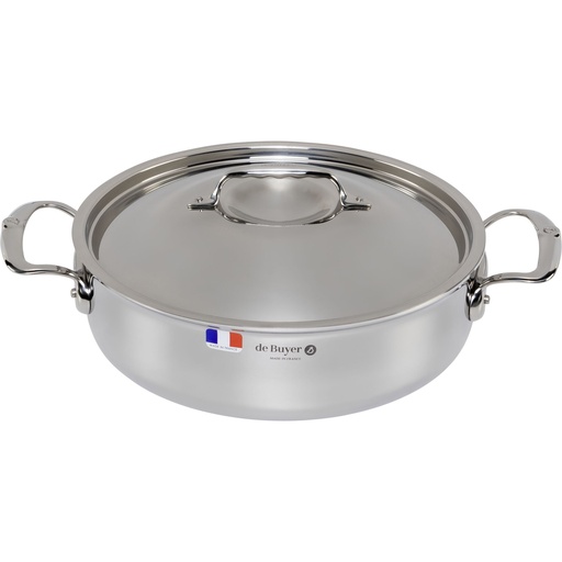 [592447] De Buyer Affinity Saucepot low with lid 28 cm