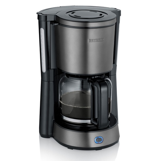 [181024] Severin KA 9340  Dark Inox mit Glaskanne
