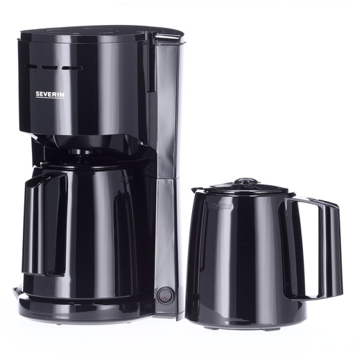 [812443] Severin KA 9307 black Filter Coffee Maker with 2 Pots
