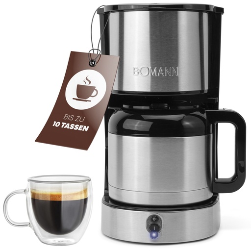 [842830] Bomann KA 6066 CB Coffee Machine 10 Cups