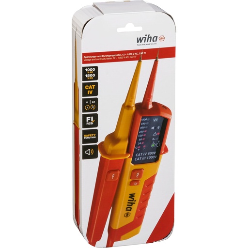 [897878] Wiha Spannungs- und Durchgangs- prüfer 12 - 1.000 V AC, CAT IV