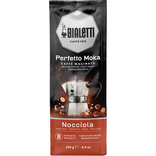 [179253] Bialetti Perfetto Moka hazelnut ground coffee 250 g