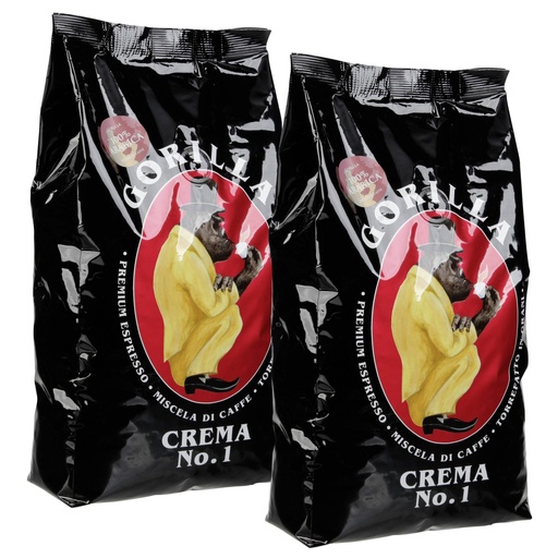 [278021] Joerges Gorilla Crema No.1 2 Kg Beans Set