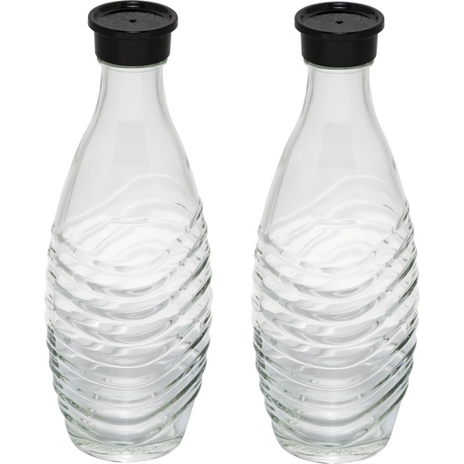 [765130] Sodastream Crystal Penguin Twin Pack Glass Carafe 0,7L