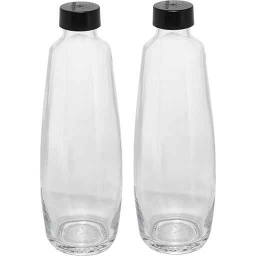 [765137] Sodastream Duo Glass Bottles Twin Pack 1,0L