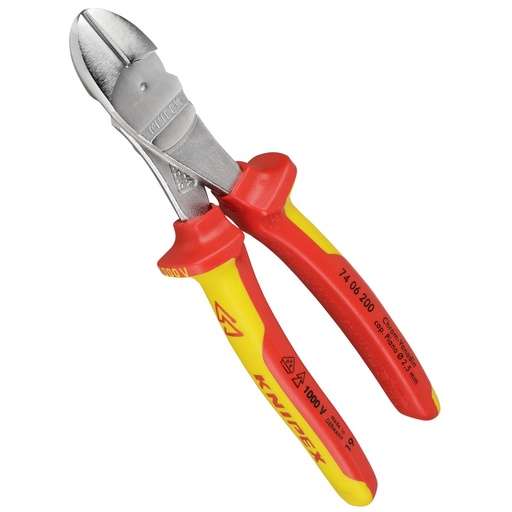[437348] KNIPEX High Leverage Diagonal Cutter insulated 200 mm