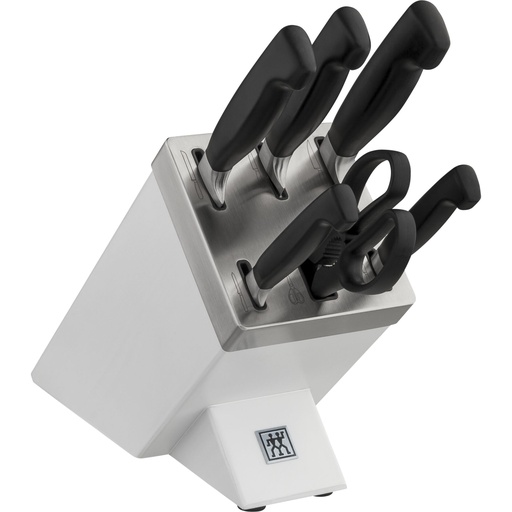 [642567] Zwilling Vier Sterne Knife Block 7 pcs. white