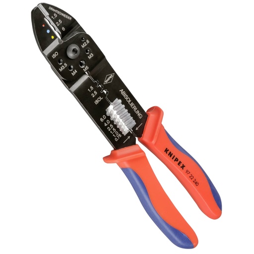 [437593] KNIPEX Crimping Pliers black 240 mm