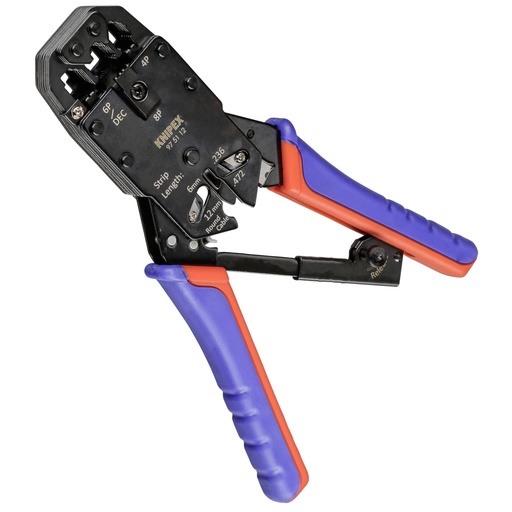 [437614] KNIPEX Crimping Pliers for Western plugs 200 mm