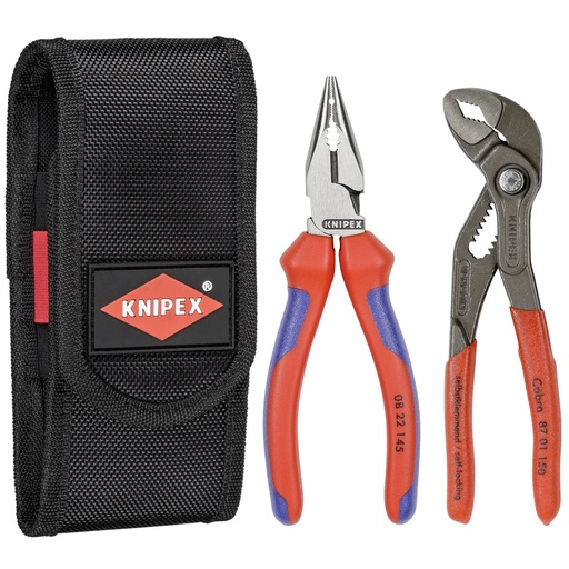 [495777] KNIPEX plier set 2pcs in belt pouch