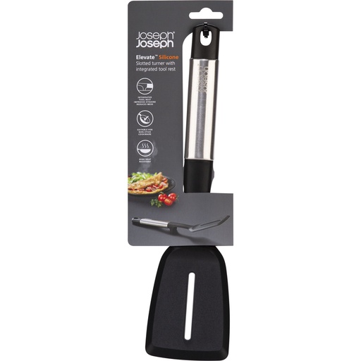 [157049] Joseph Joseph Stainless-Steel Silicone Slotted Turner