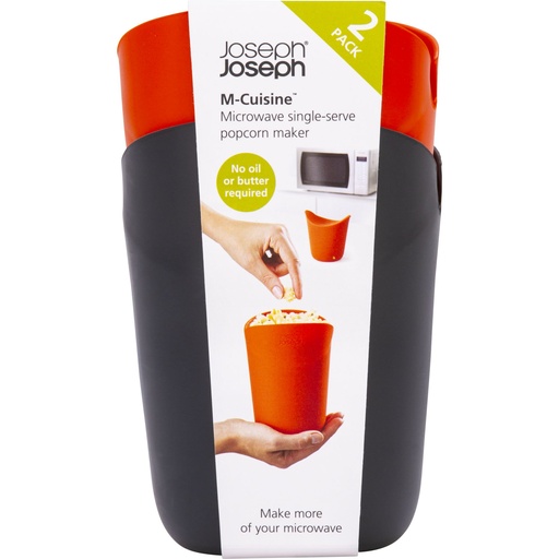 [157665] Joseph Joseph M-Cuisine 2-piece Orange Popcorn Maker Set
