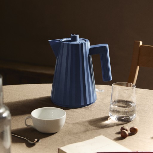 [206539] Alessi Plisse Wasserkocher blau, klein