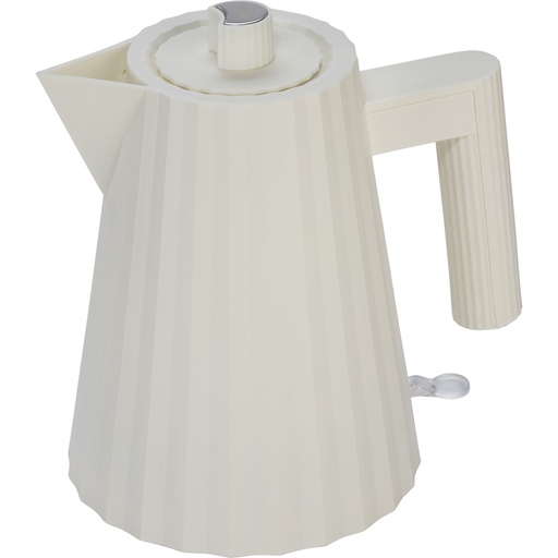 [843803] Alessi Plisse Water Kettle white, small