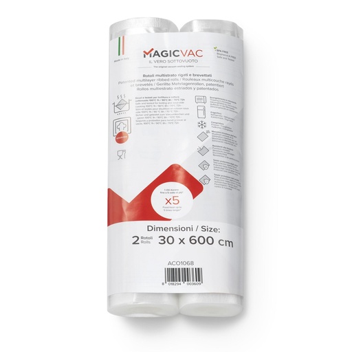 [123547] MagicVac 2 Vacuum sealing film rolls 30 cm x 6 m