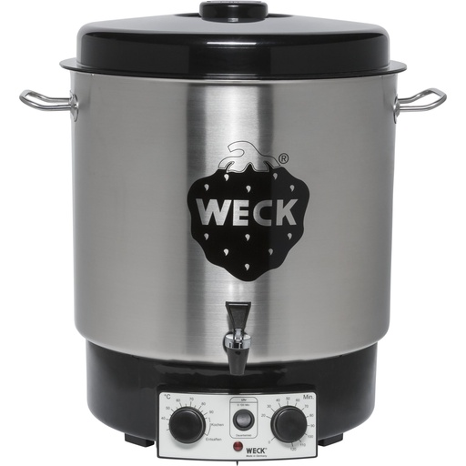 [796805] WECK Preserving Cooker Stainless Steel with Clock and Tap