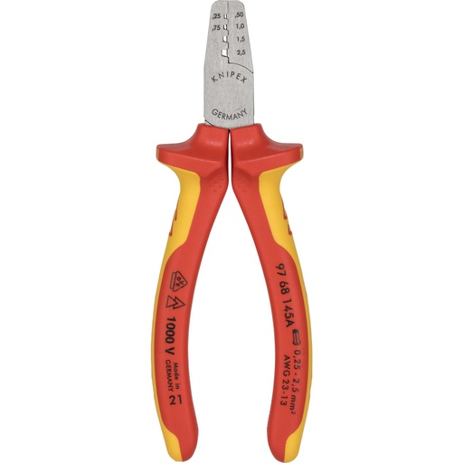 [604627] KNIPEX Crimpzange for Aderendhülsen