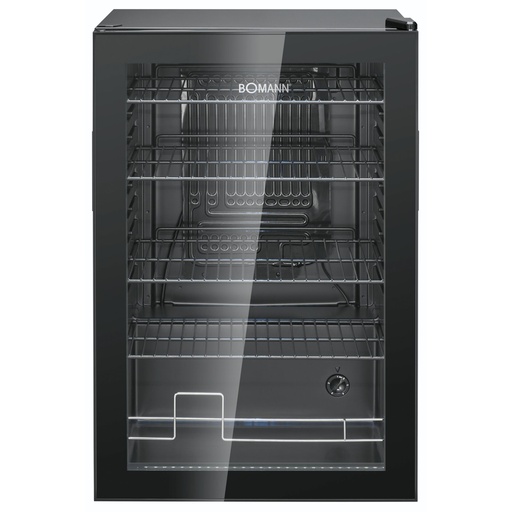 [173667] Bomann KSG 7290 black Glass Door Refrigerator 84,5cm