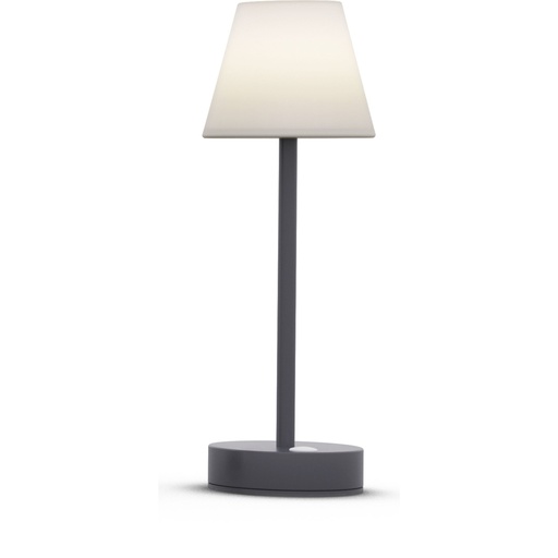 [804953] New Garden Lola Slim 30 Battery Table Lamp anthracite