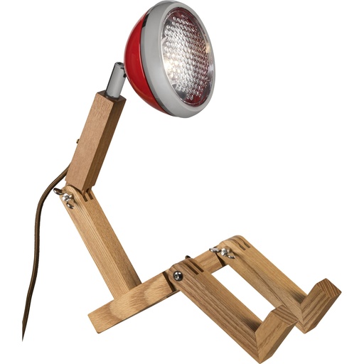 [816804] Piffany Mr. Wattson - Mini Table Lamp  Flash red