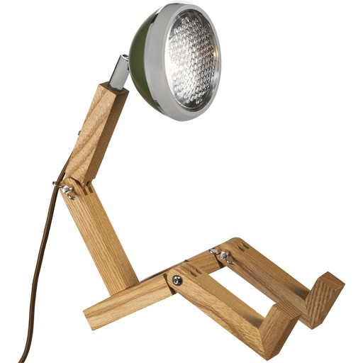 [816811] Piffany Mr. Wattson - Mini Table Lamp  Army green