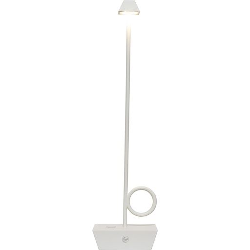 [816867] Broggi Lamp Bugia white rechargeable