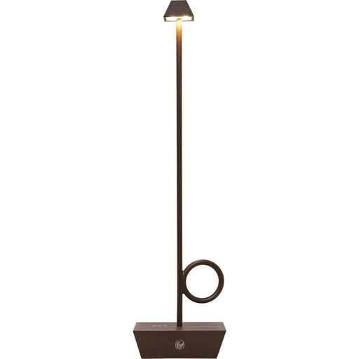 [816881] Broggi Lampada Bugia corten rechargeable