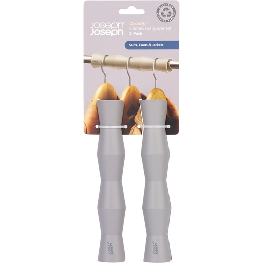 [157910] Joseph Joseph Orderly Set 2-pcs Grey Clothes Rail Large Spacer