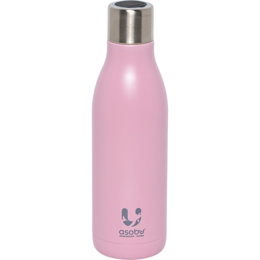 [766607] Asobu UV-Light Bottle Pink, 0.5 L
