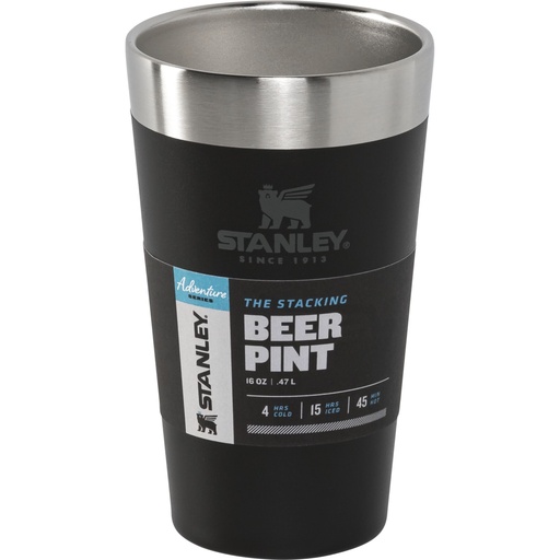 [127628] Stanley Adventure Beer Pint 0,47 L Matte Black Pebble