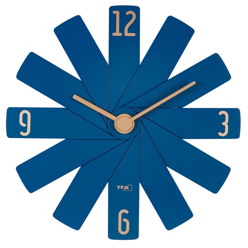 [101861] TFA Clock in the box blue Wall Clock