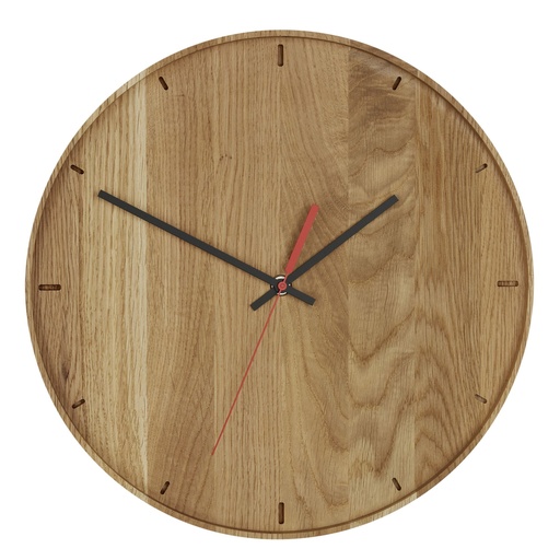 [101875] TFA 60.3070.01 Analogue wall clock made of oak