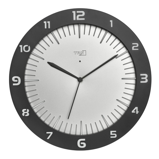 [101882] TFA 60.3553.10 Radio-contr.wall clock w.col.illumin. LUMOCLOCK