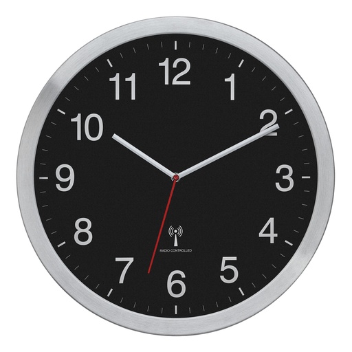 [101938] TFA 60.3545.01 Analogue XL radio controlled clock w. metal frame