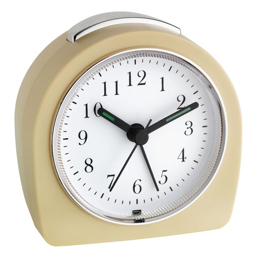 [125871] TFA 60.1021.09   beige Quarzwecker Analoganzeige