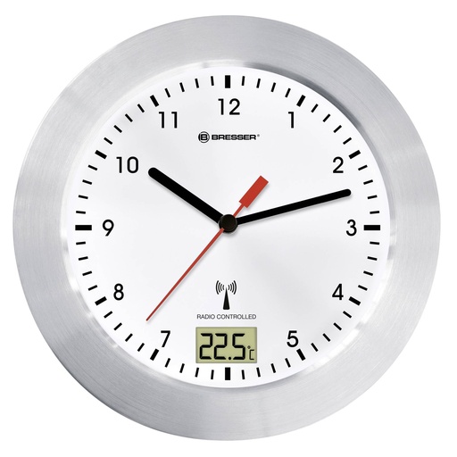 [226844] Bresser MyTime Bath white radio controlled Bathroom Clock