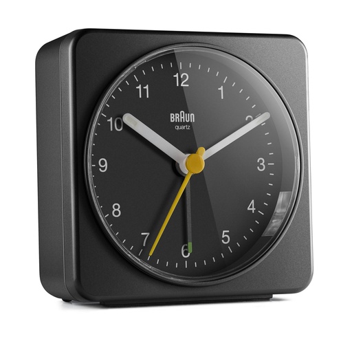 [510638] Braun BC 03 B quartz alarm clock analog black