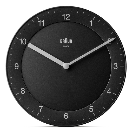 [510701] Braun BC 06 B Quartz wall clock analog black