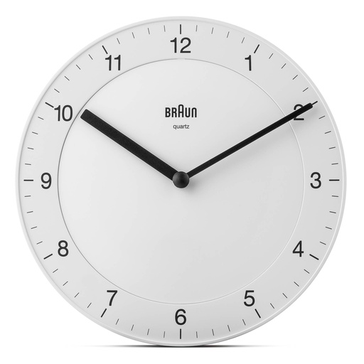 [510708] Braun BC 06 W Quartz wall clock analog white