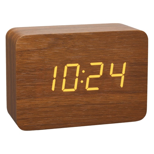 [519773] TFA 60.2549.08 CLOCCO Alarm Clock  brown
