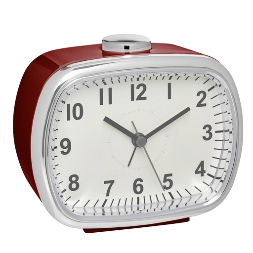 [572658] TFA 60.1032.05 Analogue Alarm Clock red
