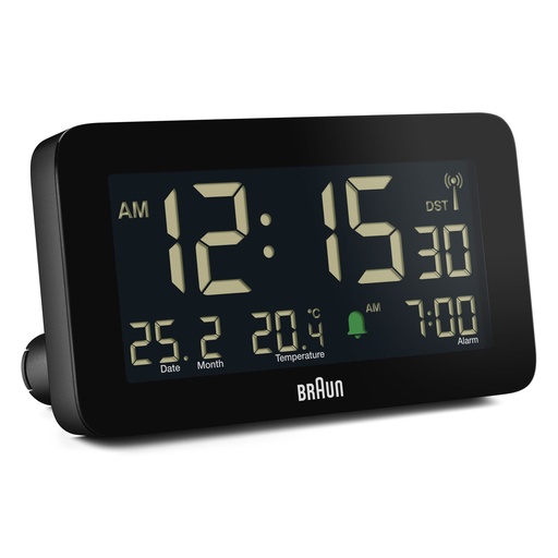 [672163] BRAUN BC10 DCF-B Radio alarm clock black