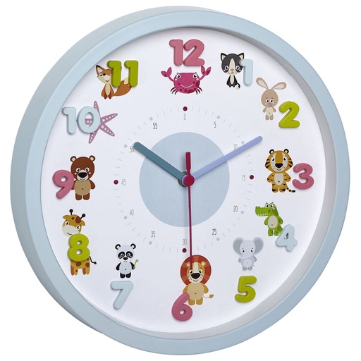 [685197] TFA 60.3051.14 Little Animal Kids Wall Clock