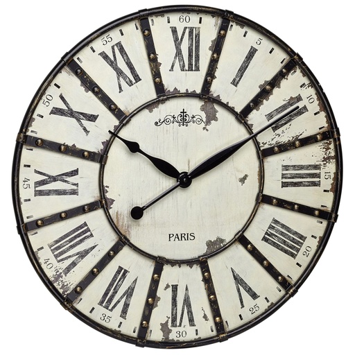 [785997] TFA 60.3039.02 VINTAGE XXL Design Wall Clock