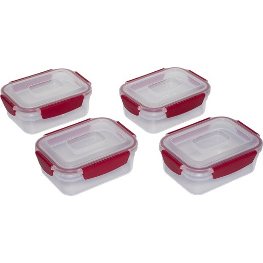 [157819] Joseph Joseph Nest Lock 4-Piece Red 1.1L Food Container Set