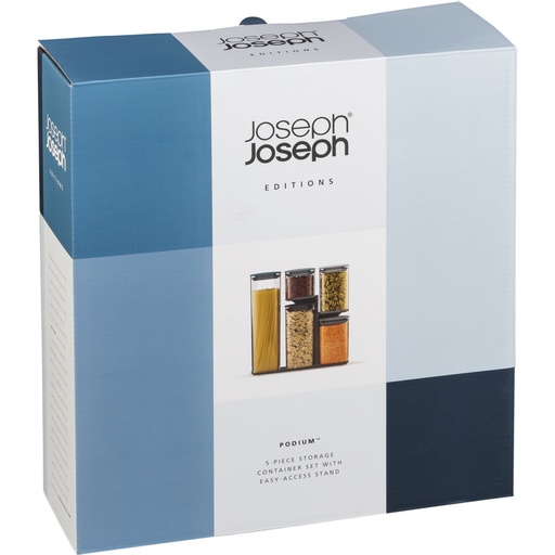 [157987] Joseph Joseph Podium Blue Storage Container Set - Editions