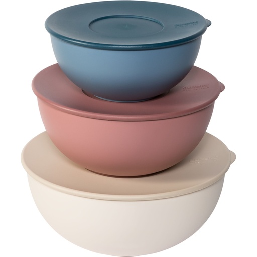 [160227] Guzzini EVERYWHERE BIO - Set 3 Schüsseln mit Deckel Assorted c.